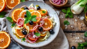 Insalata di arance siciliana: il piatto fresco di marzo con finocchio e olive nere