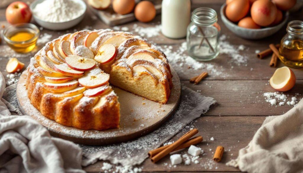 Ciambella alle mele senza lievitazione: mescoli tutto in ciotola e infornì subito