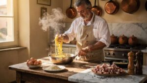 Carbonara perfetta: lo chef romano rivela il momento esatto per aggiungere le uova