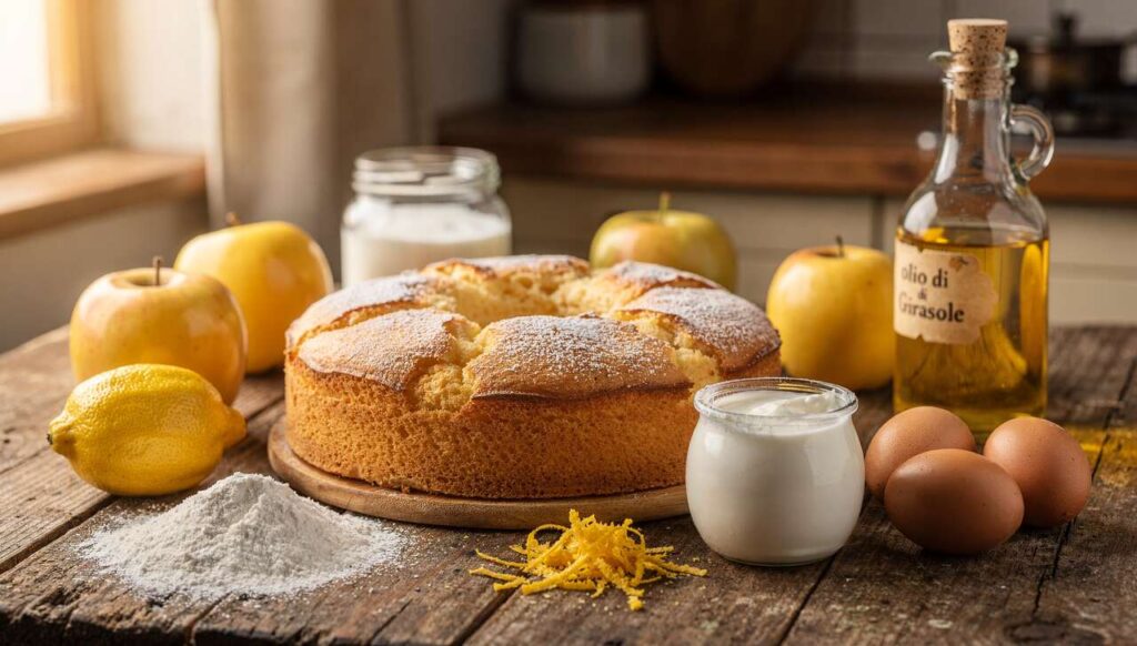 Torta di mele soffice con yogurt e limone: ricetta facile