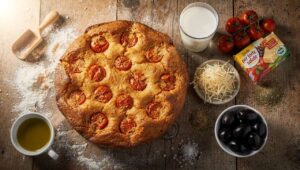 TORTA SALATA 12 CUCCHIAI Fragrante Con pomodorini interi veloce