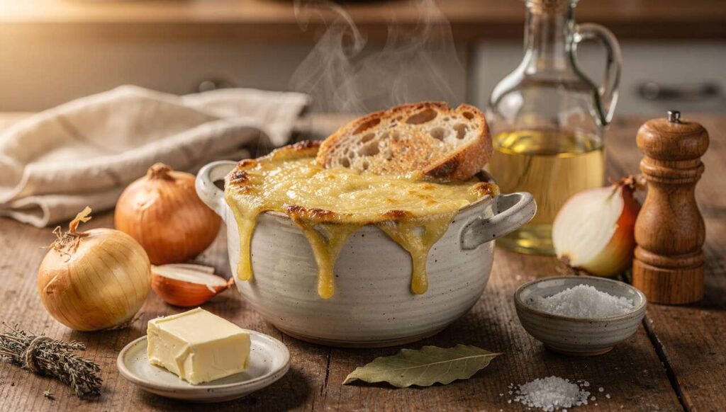 Zuppa di cipolle francese gratinata: ricetta facile e super saporita