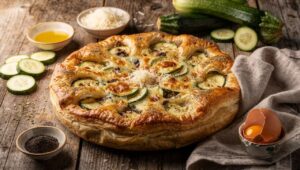 TORTA SALATA con ZUCCHINE e PROVOLA di Pasta Sfoglia velocissima