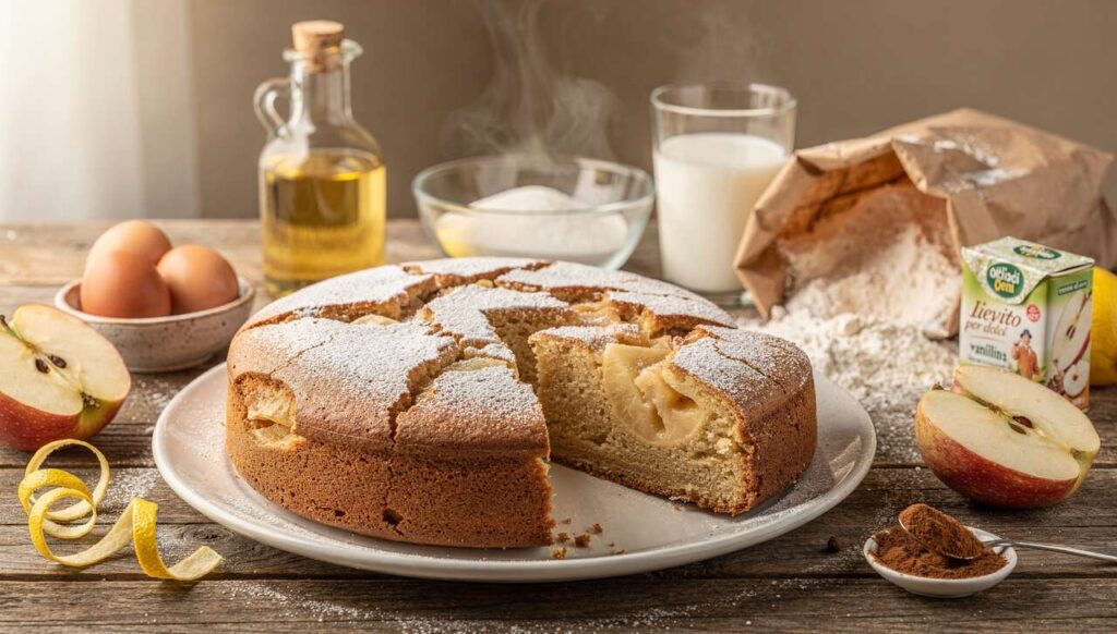 TORTA 12 CUCCHIAI alle MELE Senza Bilancia Cremosissima piena di mele
