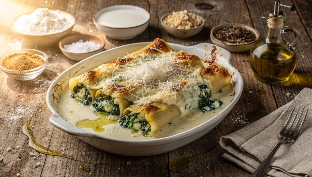 Cannelloni Ricotta e Spinaci facili e cremosi