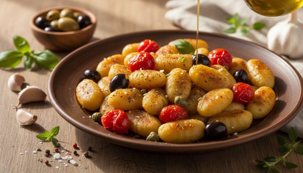 Gnocchi alla mediterranea ricetta primo piatto semplice e veloce