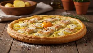 TORTA SALATA Velocissima SALVACENA con Patate fragrante e dorata