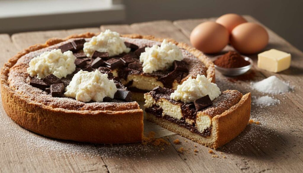 Torta ricotta e cioccolato