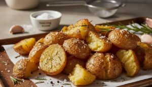 Patate al forno croccanti fuori e morbide dentro: il segreto è la doppia cottura