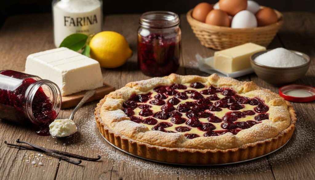 Crostata morbida di ricotta e visciole: la ricetta romana che si scioglie in bocca