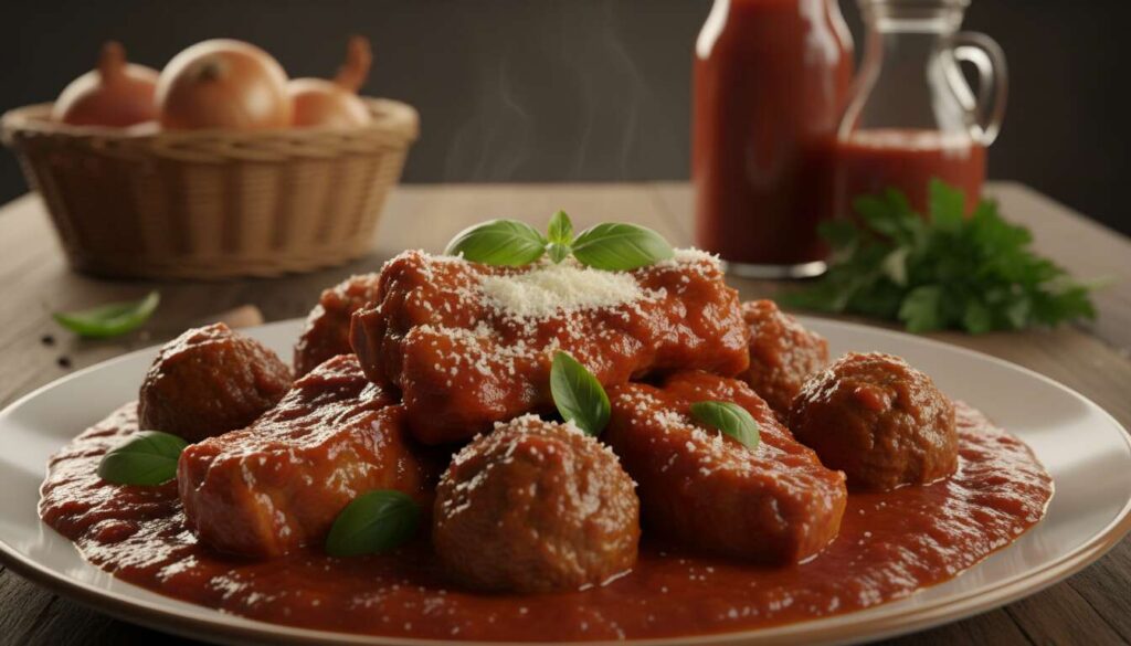 Ragù napoletano cotto 6 ore: la ricetta della domenica con tracchie e polpette