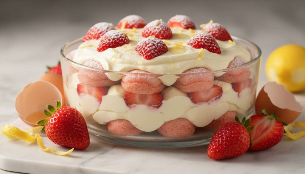 Hai delle fragole mature? Con questa crema al mascarpone fai un tiramisù primaverile irresistibile