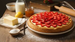 Crostata di fragole con crema pasticcera: base friabile che non si rompe e ripieno vellutato