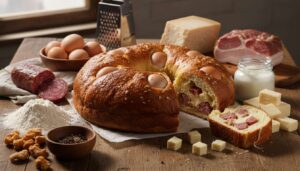 Casatiello napoletano ripieno di salumi e formaggi: la ricetta originale passo dopo passo