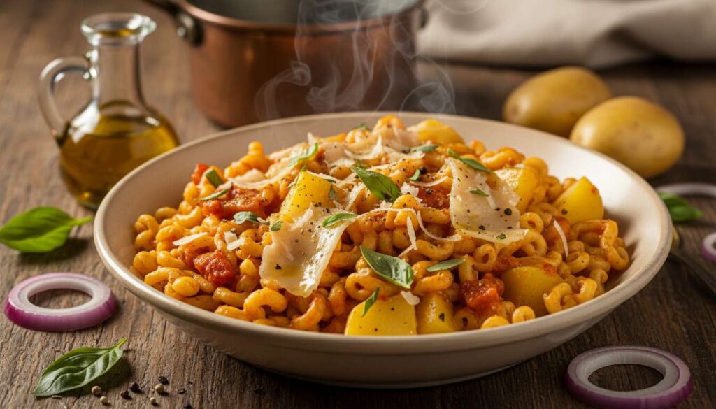 Pasta e patate alla napoletana: cremosa e azzeccata, il segreto sta nella cottura risottata